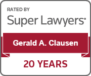 Rated By Super Lawyers | Gerald A. Clausen |20 Years