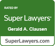 rated by super lawyers gerald a. clausen superlawyers.com